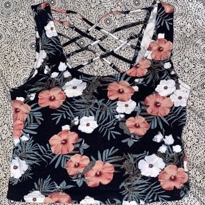 Charlotte Russe Floral Crop Top